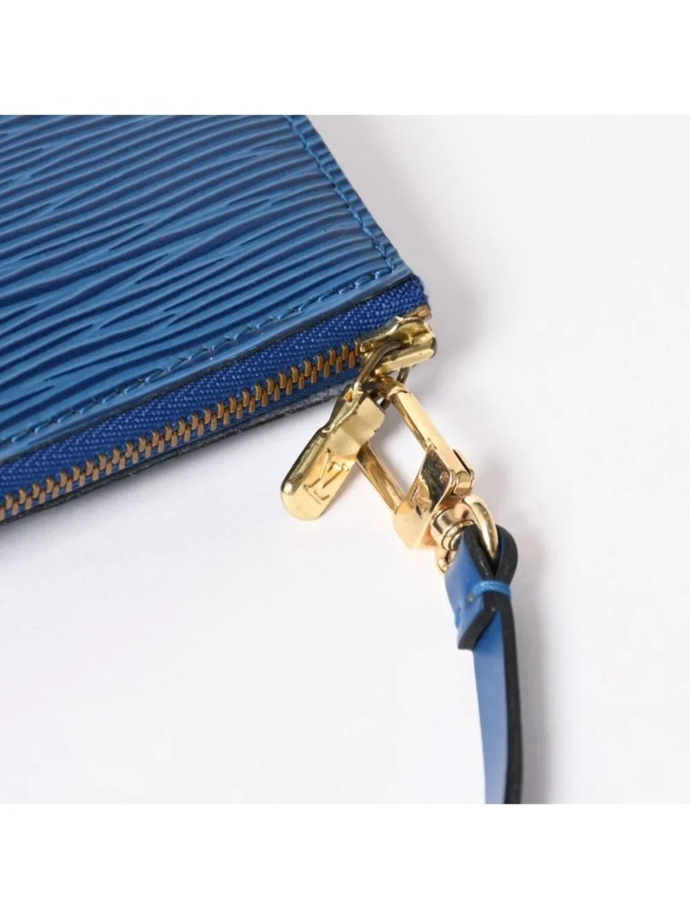 Louis Vuitton Pochette Accessoires Bag Epi Leather Blue